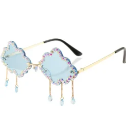 Sunglasses*Boogzel Clothing Rhinestone Cloud Glasses