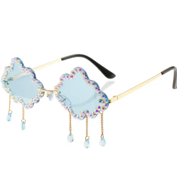 Sunglasses*Boogzel Clothing Rhinestone Cloud Glasses