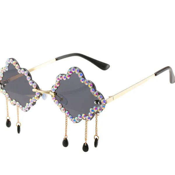 Sunglasses*Boogzel Clothing Rhinestone Cloud Glasses
