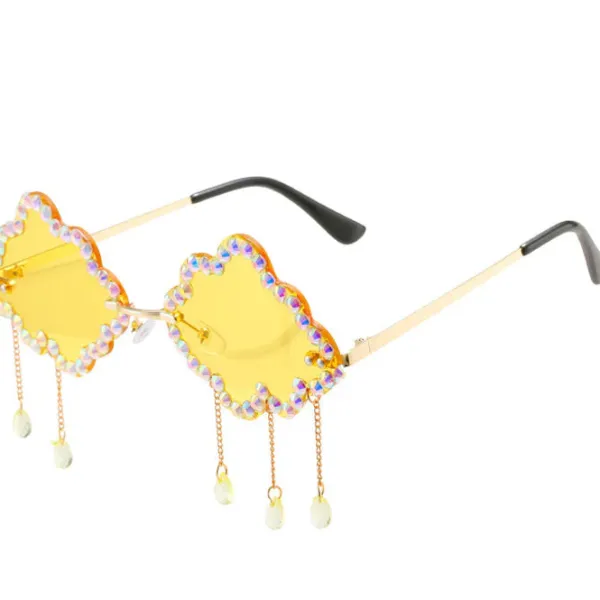 Sunglasses*Boogzel Clothing Rhinestone Cloud Glasses