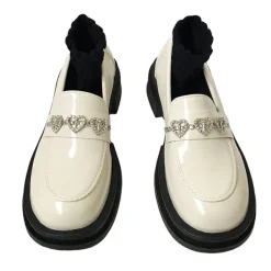Classics|Boots / Platform Boots*Boogzel Clothing Rhinestone Heart Loafers