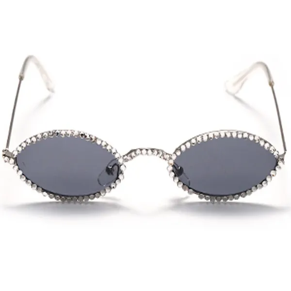 Sunglasses*Boogzel Clothing Rhinestone Oval Glasses