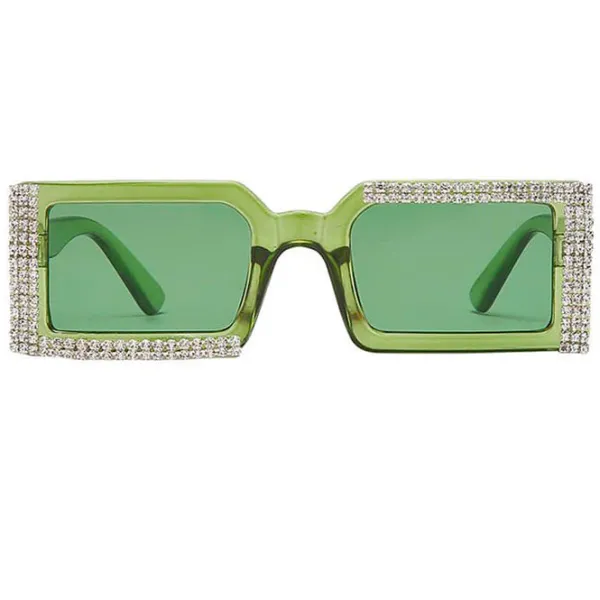 Sunglasses*Boogzel Clothing Rhinestone Rectangle Sunglasses