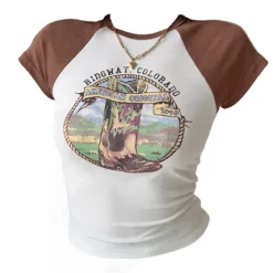 Aesthetic T-Shirts & Graphic Tees*Boogzel Clothing Ridgway Vintage T-Shirt Brown