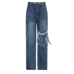 Jeans*Boogzel Clothing Ripped Baggy Jeans Blue