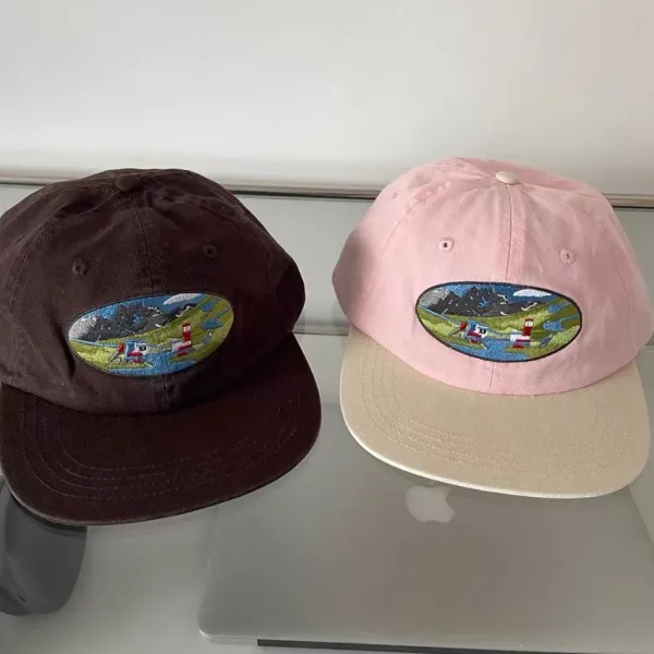 Hats*Boogzel Clothing River Lighthouse Embroidery Cap