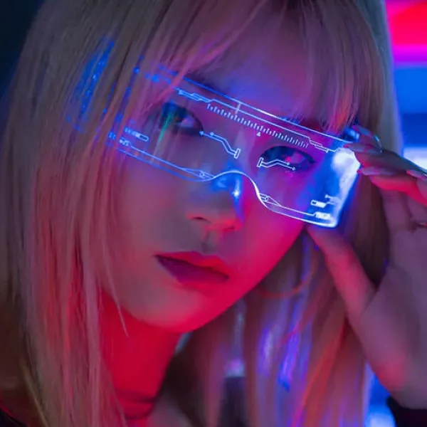 Sunglasses*Boogzel Clothing Robo Babe LED Sunglasses Multi