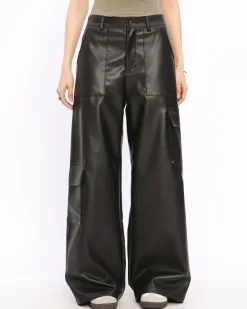 Pants & Trousers*Boogzel Clothing Rock The Scene Leather Trousers Black