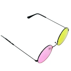 Sunglasses*Boogzel Clothing Rock The Scene 90's Round Sunglasses Pink/yellow