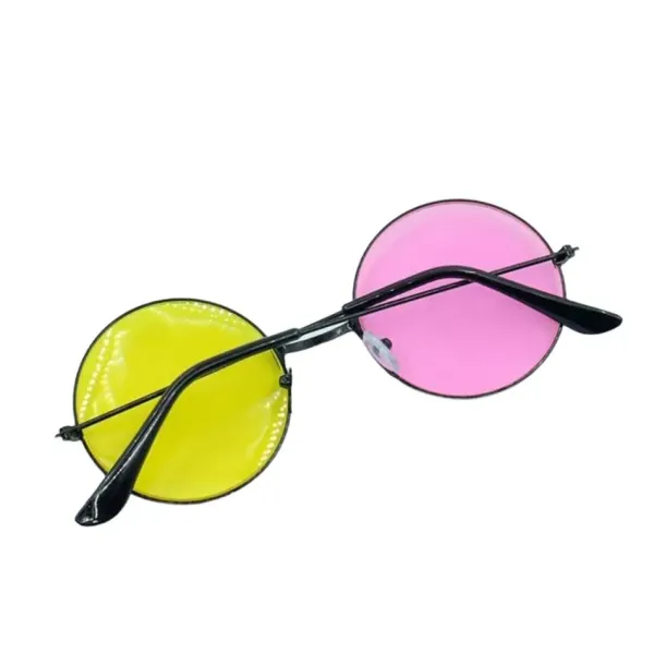 Sunglasses*Boogzel Clothing Rock The Scene 90's Round Sunglasses Pink/yellow