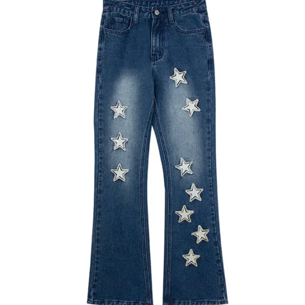 Jeans*Boogzel Clothing Rock The Scene Star Jeans Blue