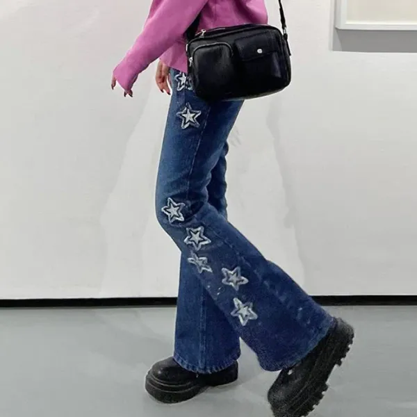 Jeans*Boogzel Clothing Rock The Scene Star Jeans Blue