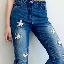 Jeans*Boogzel Clothing Rock The Scene Star Jeans Blue