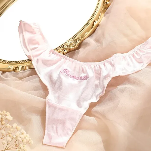 Underwear*Boogzel Clothing Romantic Thong Panty Pink