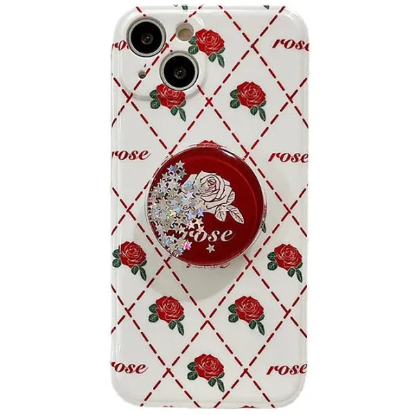 Iphone Cases*Boogzel Clothing Rose Argyle iPhone Case Red/white