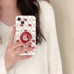 Iphone Cases*Boogzel Clothing Rose Argyle iPhone Case Red/white