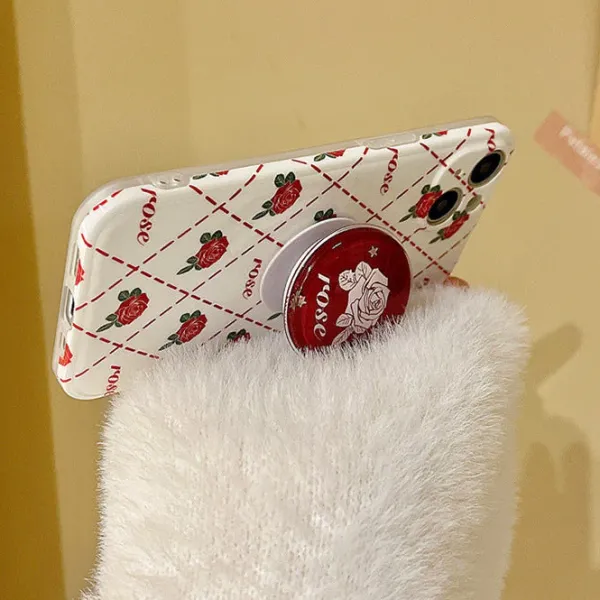 Iphone Cases*Boogzel Clothing Rose Argyle iPhone Case Red/white