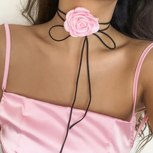 Necklaces & Chokers*Boogzel Clothing Rose Choker Necklace