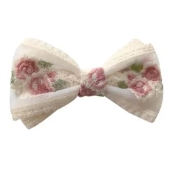 Hair Accessories*Boogzel Clothing Rose Embroidery Lace Hair Bow
