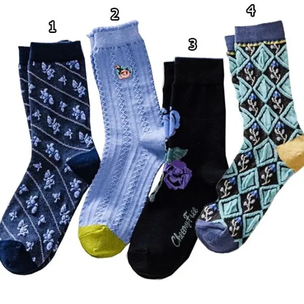 Socks*Boogzel Clothing Roses Embroidery Socks