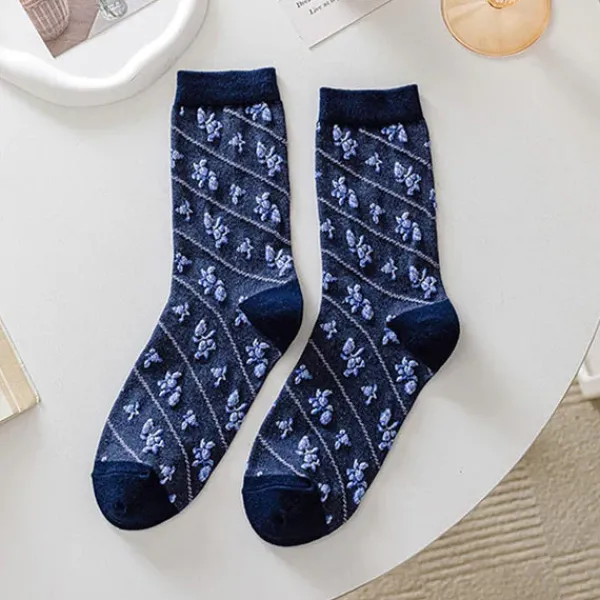 Socks*Boogzel Clothing Roses Embroidery Socks