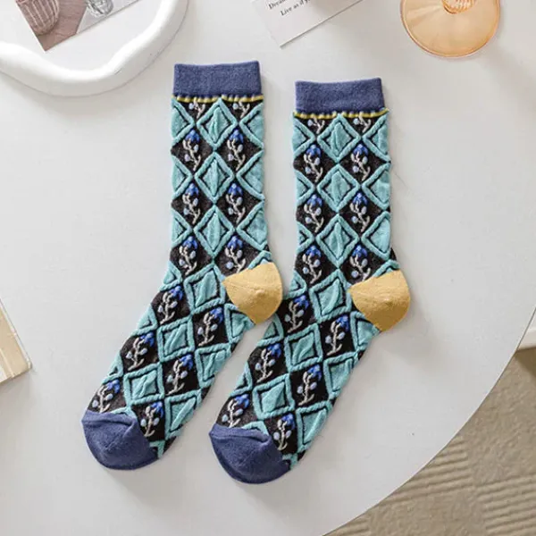 Socks*Boogzel Clothing Roses Embroidery Socks