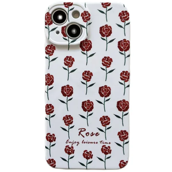 Iphone Cases*Boogzel Clothing Roses iPhone Case White/red
