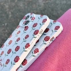 Iphone Cases*Boogzel Clothing Roses iPhone Case White/red
