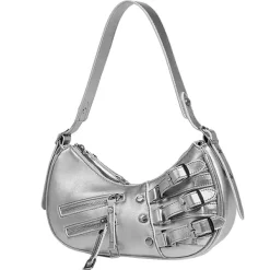 Bags & Purses*Boogzel Clothing Rule Breakers Y2K Shoulder Bag Silver