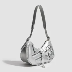 Bags & Purses*Boogzel Clothing Rule Breakers Y2K Shoulder Bag Silver