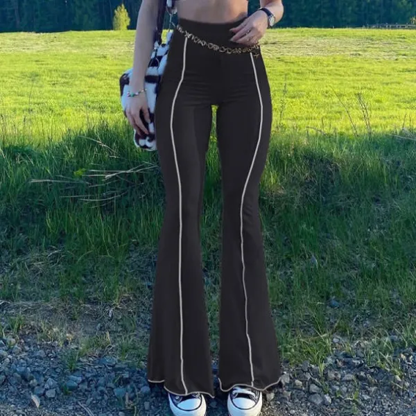 Pants & Trousers*Boogzel Clothing Run Your Game Flare Pants