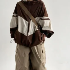 Mens|Coats & Jackets*Boogzel Clothing 90's Oversized Bomber Jacket Brown