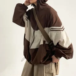 Mens|Coats & Jackets*Boogzel Clothing 90's Oversized Bomber Jacket Brown