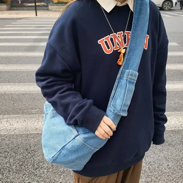 Bags & Purses*Boogzel Clothing 90's Denim Shoulder Bag