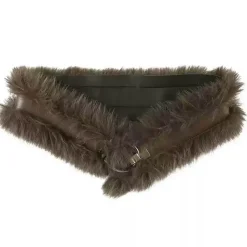Belts & Chains*Boogzel Clothing 2000s Faux Fur Leather Belt