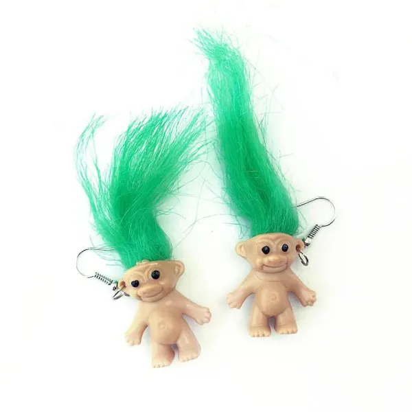 Earrings*Boogzel Clothing 90's Fever Troll Earrings