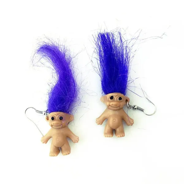 Earrings*Boogzel Clothing 90's Fever Troll Earrings