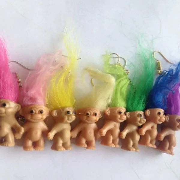 Earrings*Boogzel Clothing 90's Fever Troll Earrings
