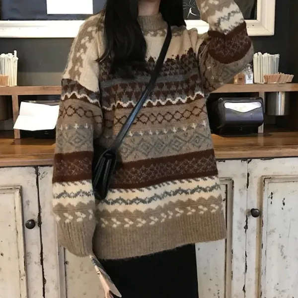Sweaters*Boogzel Clothing 80's Grandma Knit Sweater