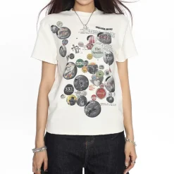 Aesthetic T-Shirts & Graphic Tees*Boogzel Clothing 2000s Kid Pin Graphic T-Shirt White