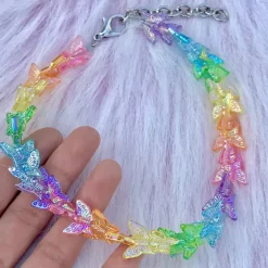 Necklaces & Chokers*Boogzel Clothing 90's Kids Butterfly Choker Multi