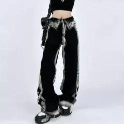 Jeans*Boogzel Clothing 90's Kids Collar Wide Leg Jeans