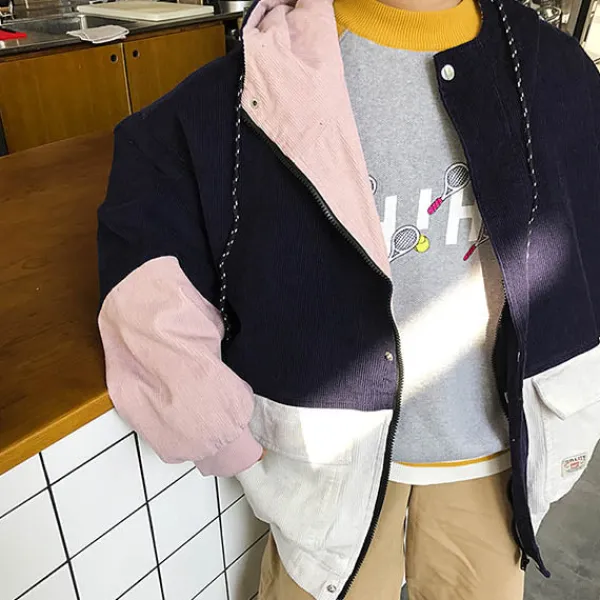 Coats & Jackets*Boogzel Clothing 90s Kids Corduroy Hooded Jacket