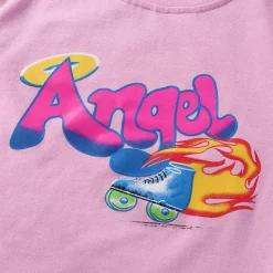 Y2K Tops|Aesthetic T-Shirts & Graphic Tees*Boogzel Clothing 90s Kids Mini Tee Pink