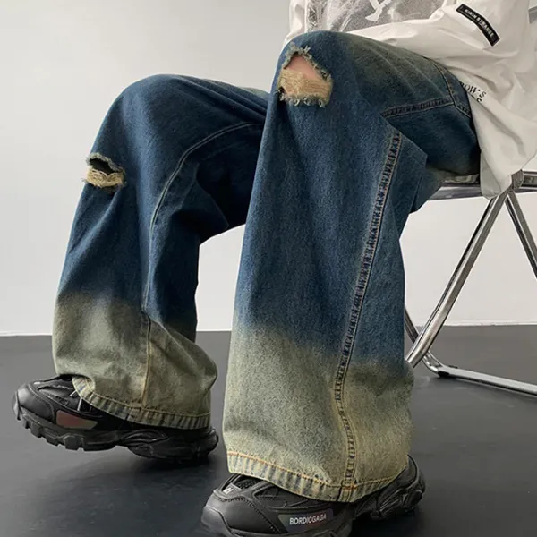 Jeans*Boogzel Clothing 90's Kids Wide Leg Jeans Blue