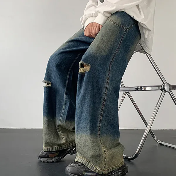 Jeans*Boogzel Clothing 90's Kids Wide Leg Jeans Blue