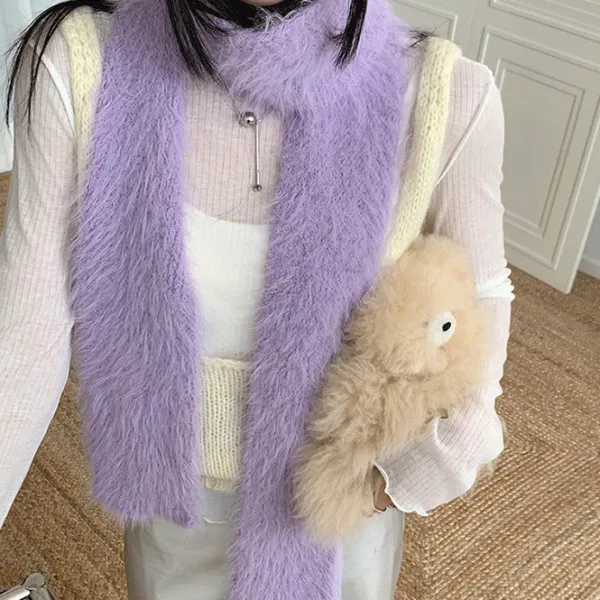 Other*Boogzel Clothing 2000's Popstar Fuzzy Scarf