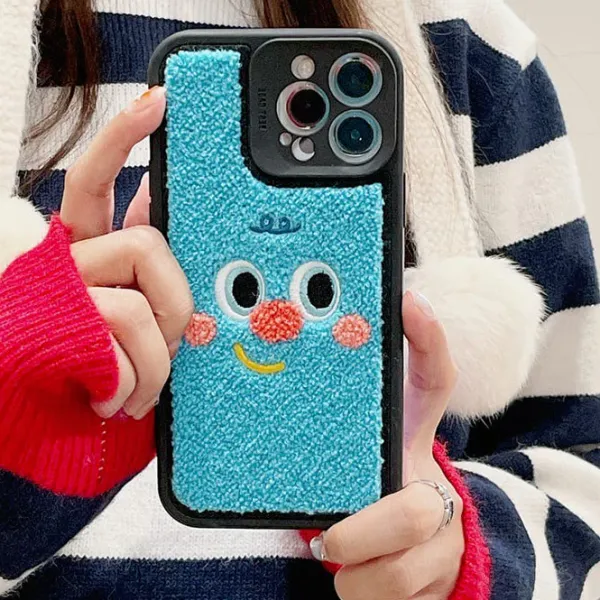 Iphone Cases*Boogzel Clothing Sad & Happy Fuzzy iPhone Case