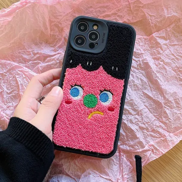 Iphone Cases*Boogzel Clothing Sad & Happy Fuzzy iPhone Case