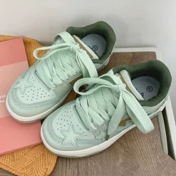 Aesthetic Sneakers*Boogzel Clothing Sage Aesthetic Star Sneakers Green